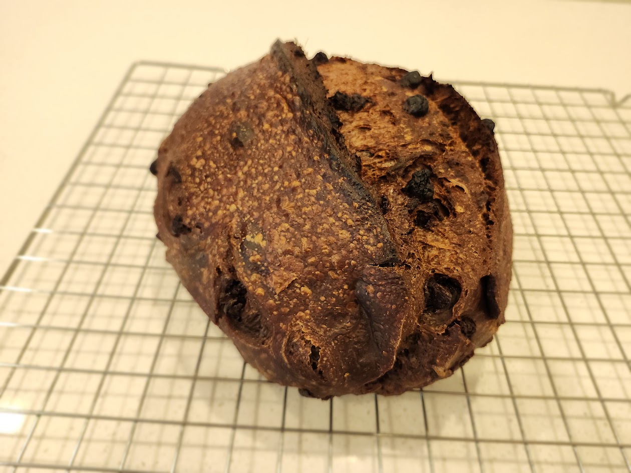 Chocolate sourdough bread